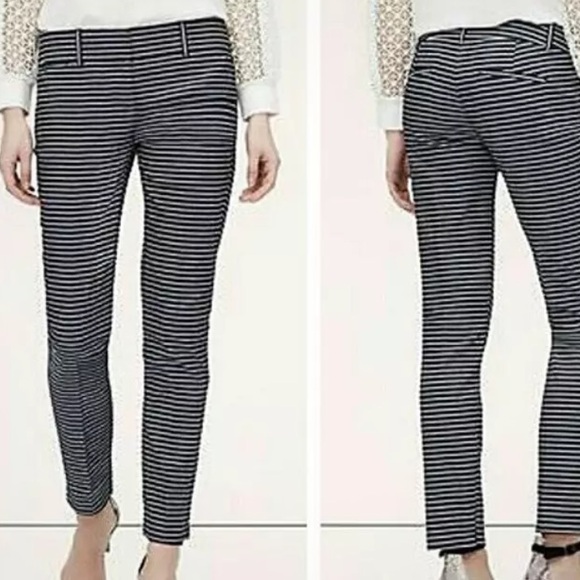 Loft Marissa Riviera Chambray Striped Pants - Picture 2 of 7